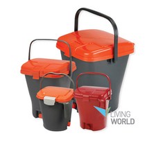 리빙월드 업소용 음식물수거함 20L(내통포함), 혼합색상, 1세트