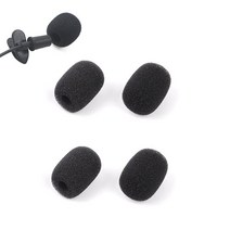 마이크솜 2cm x 2.7cm 스펀지 헤드폰 헤드셋 미니마이크 솜 교체 커버, 블랙, 타입31