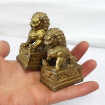 기모아 액막이 미니해태 한쌍 소형 해태상 풍수소품 풍수인테리어 풍수사자
