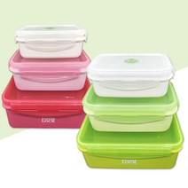 에콘스락 PLA 옥수수 자연으로 돌아가는 밀폐용기 x 3개 SET, 01.화이트 450ml x 3개