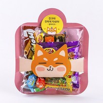 어린이집 생일선물 알찬과자8종+네임스티커무료+캐릭터포장 과자 선물세트, 1개, 1YPH_알찬(강쥐)