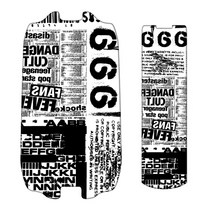 빈집 전동킥보드 발판 튜닝스티커 666, 大 40cm * 60cm