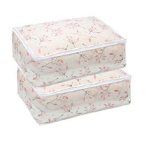 더스페이스 대용량 1+1 EVA리빙박스, 04_파우치형 이불정리함 리프 대형 2개세트