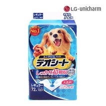 LG유니참 데오시트 강력흡수 애견 배변패드 레귤러 무향, 72매, 1세트, 72p