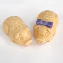 새로핸즈 비누만들기 실리콘 몰드 복돼지 2종택1, 실리콘몰드복돼지(여자)