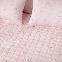 밀리에르 시어서커 여름 침대패드 겸 카페트 패드, 네요 핑크 싱글 침대패드