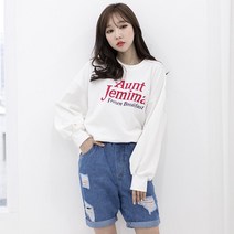 지기젠 여성 허리 밴드 구제 헤짐 반바지