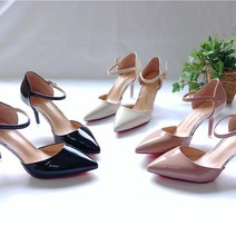 제이드클럽 에나멜 뽀족코 8cm 스틸레토 여성샌들 HEEL-811