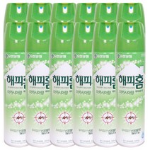 해피홈 에어로솔 모기약 아카시아향(수성) 500ml, 12개