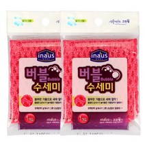 크린랲 버블수세미 2매 풍부한 거품으로 세제절약 수세미, 1매입, 2개