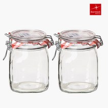 보르미올리 피도 유리 밀폐용기 화이트, 2개입, 750ml