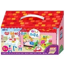 아모스 탱탱 아이클레이 미니 하우스, 5색, 1세트