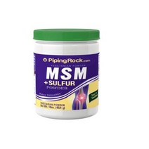 Piping Rock MSM 식이유황 가루, 454g, 1개