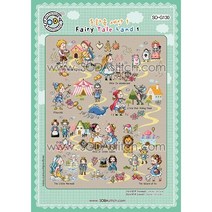 조이십자수 소다 십자수도안 큰도안 쿠션도안 시계도안, 동화속세상1 (Fairy Tale Land 1 ) - [SO-130] 도안, 1개