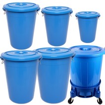 크린메이트 플라스틱통 만능용기 대형통 청통, 블루75L, 1개