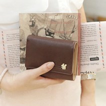 신지가토 3단 월렛 (S) 브라운 뽀사사 지갑 반지갑