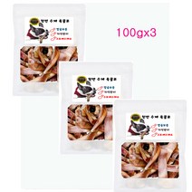 수제명가 뼈갈비시리즈 100gX3개, 3개입, 돼지귀 슬라이스