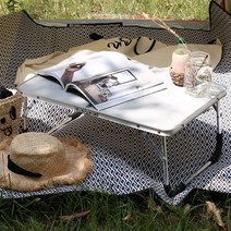 [CAMP TIME] 캠프타임 접이식 캠핑테이블 좌식책상 미니테이블, 실버 PC-M05S