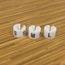 P0000BJK 옷걸이 사이즈 표시링 S/M/L/XL(50개묶음), M, 50개묶음