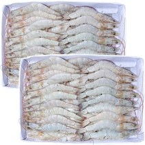 힘찬푸드 블랙타이거새우 껍질새우모음전, 1세트, 화이트새우 30미 500g 1+1