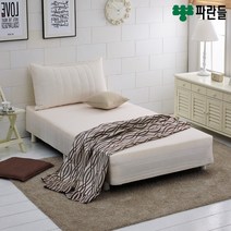 파란들 코지 단면 매트리스 일체형침대 싱글 슈퍼싱글 더블 퀸 ch, 블루