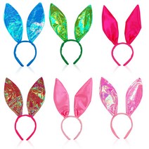 피플스파티 발랄한 바니머리띠 파티용품, 반짝이라임, 1개