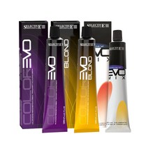 셀렉티브 에보 염색약 100ml 새치커버+산화제, 1001 매우 옅은 잿빛 블론드, 1개