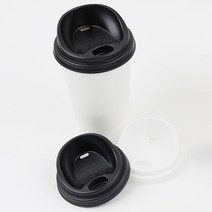 일프로팩 종이컵뚜껑 10 13oz 머그리드 검정, 1박스, 1000개, 머그리드형