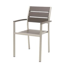 피카소가구 발리체어 야외의자 수지목의자 1인용의자 펜션, 발리체어-브라운실버, 1개