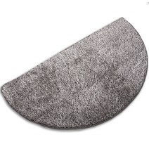 LKEY 극세사 투톤트루 골드브라운 반원러그 거실카페트 150x75