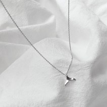 무이제이 [925 SILVER] 행운의 고래꼬리 은목걸이 목걸이