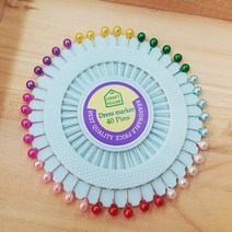 [후야몰]진주/시침핀/40개세트/프랑스자수/십자수/퀼트/당일발송, 진주시침핀