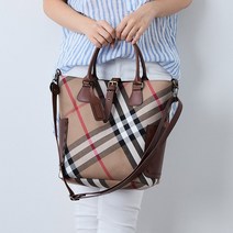 파리앤유 체크무늬 스퀘어 토트백 크로스백 중년가방