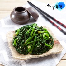 해물총각 시금치 아욱 열무 얼갈이 유채 무청시래기 간편 냉동야채, 1봉, 시금치1kg