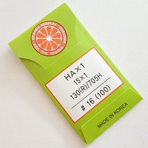 행복한다이세상 홈패션 부자재 총모음전 미싱 재봉틀 퀼트 각종부자재, 003. 가정용 미싱바늘 16호