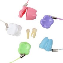 제네사 유치 보관 케이스/ 유치 치아 이빨 보관함 어린이집 유치원 유치 영구치 나는 시기 순서 소아 치과 5컬러 각10개, 퍼플