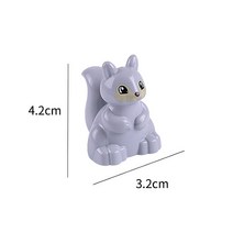 더뻔뻔 60종류 듀플로 호환 동물 공룡 사람 피규어 모음, 옵션012-다람쥐