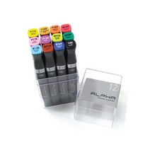 알파 디자인 마카 12색 세트(일반 CG WG TG), 12색(CG)