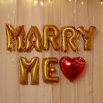 파티스타 메리미(MARRY ME) 풍선세트 [골드] 파티풍선