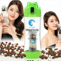 유헬스코리아 워터홀릭 알카리 환원수 물병 500ml, 초록