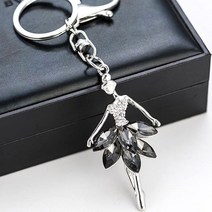 Y002 블랙스완 큐빅 키링 키홀더 가방 악세서리