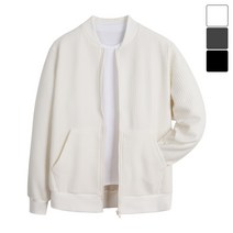 [모니즈] 오버핏 세로 누비 블루종 BJP504