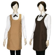 휴니패코 H형 어깨 앞치마 유니폼 카페유니폼 식당유니폼 H-22, 베이지