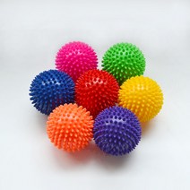 아이콘Traning 지압 마사지볼 9.5CM 7가지색상, 레드, 1개