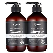 키렌 모이스처 네이처 샴푸 1+1 스위트부케향 500ml, 샴푸+샴푸, 2개
