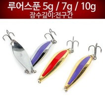 무한비투 루어스푼 루어낚시 메탈스푼 우럭 삼치 갈치 고등어, 루어스푼 5g(4.3cm)