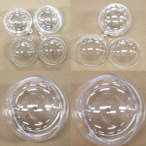 [크리앤조이] 아크릴케이스 원구 - 크기선택, 투명 40mm