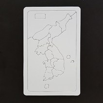 지은아트 종이퍼즐 모음 하트 별 원형 사각 퍼즐판, 종이퍼즐:우리나라지도 19P