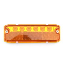 6 LED 반사경 차폭등 트럭 화물차 캠핑카 사이드램프, 12V, 1개