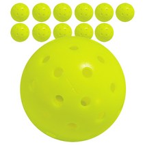 프랭클린 X-40 퍼포먼스 아웃도어 피클볼 USAPA 어프루브드 12개입, Optic Yellow